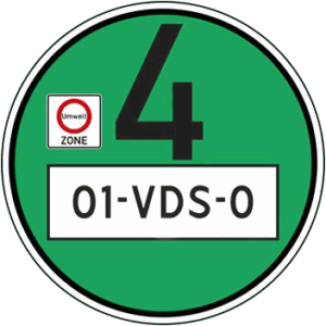 Milieusticker Duitsland